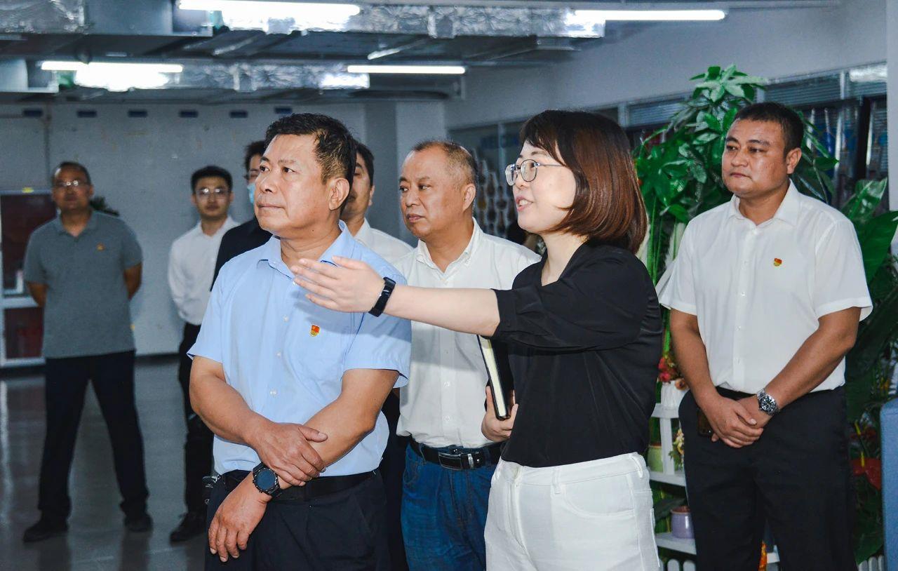 市委黨史學習教育領導小組第六巡回指導組組長于顯坤一行蒞臨博科集團指導工作